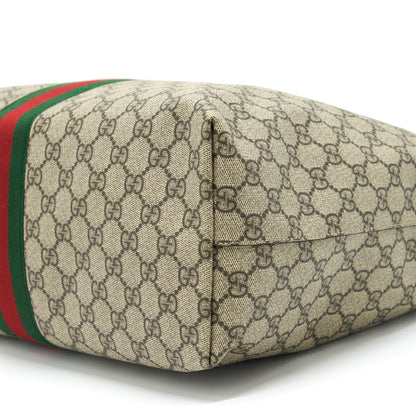 Gucci Shopping Tote Bag GG Supreme Canvas