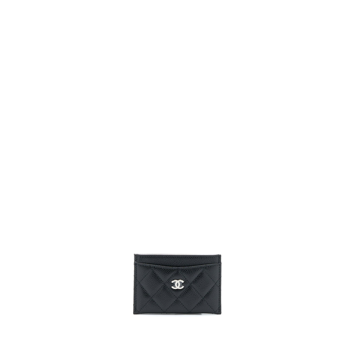 Chanel Classic Card Holder Caviar Black SHW