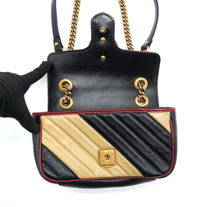 Gucci Mini GG Marmont Flap Bag Limited Edition Multicolor