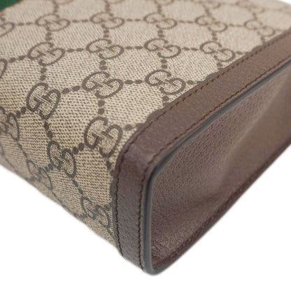 GUCCI Ophidia GG Supreme Canvas Zip Pouch Beige 625549