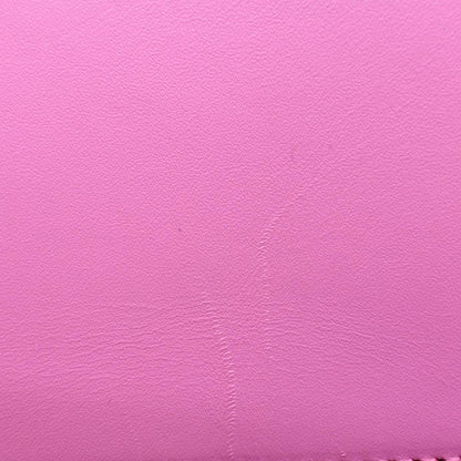 GUCCI Sylvie Medium Web Smooth Leather Top Handle Shoulder Bag Pink 431665