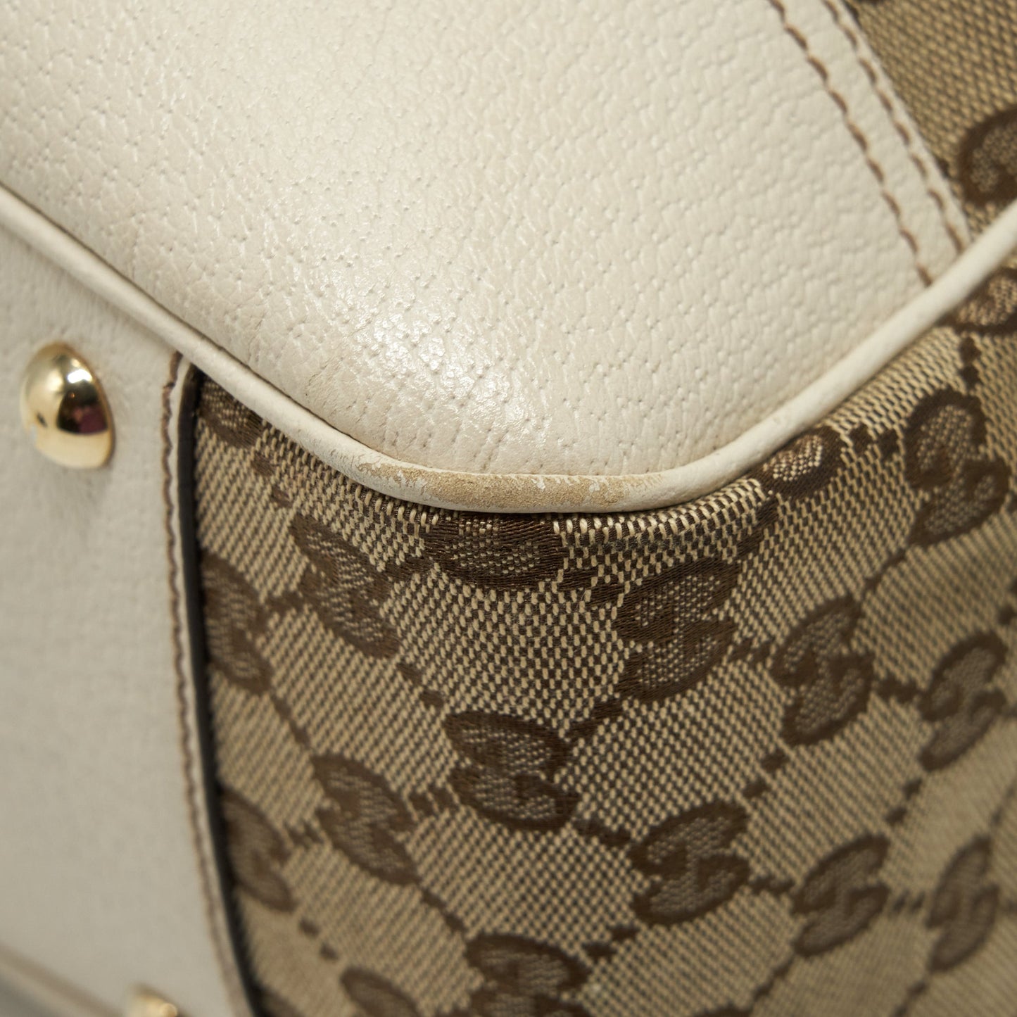 Gucci Princy Tote Bag GG Supreme Canvas/ White