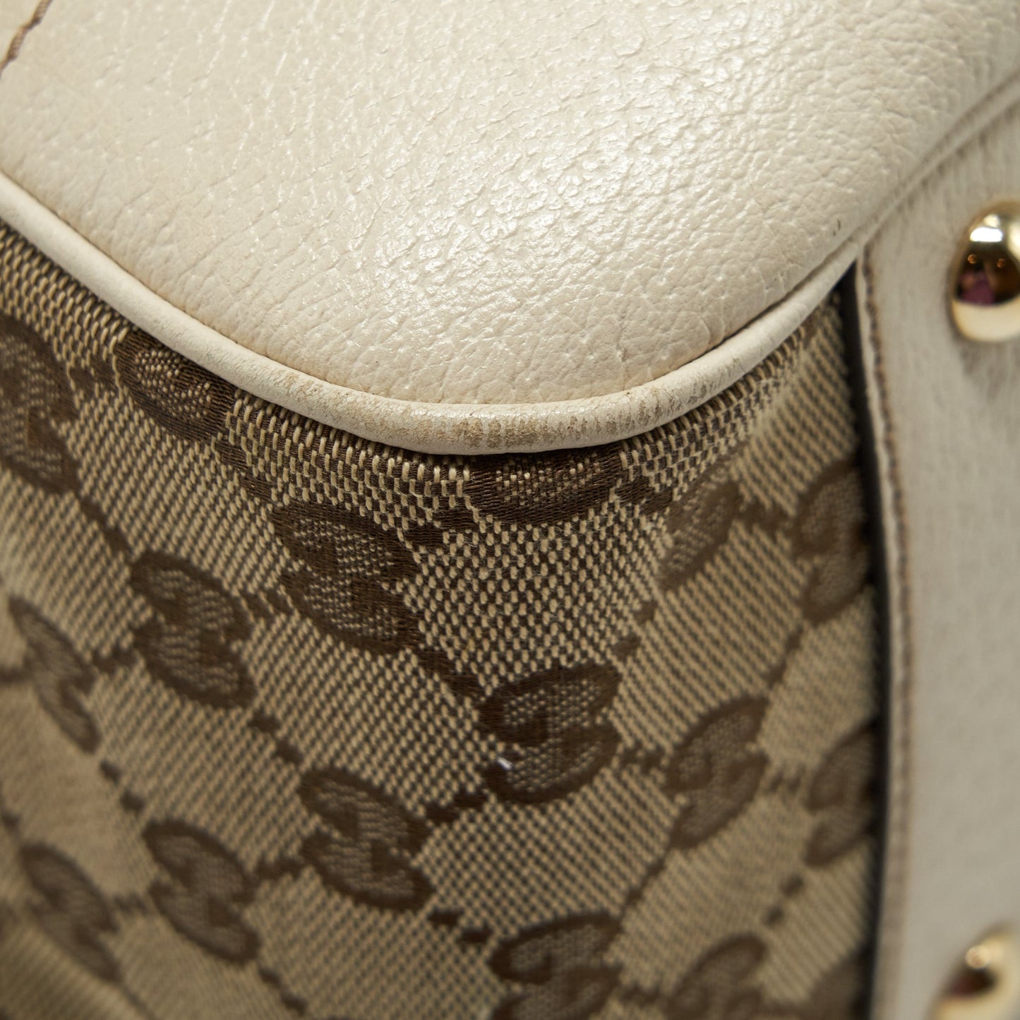 Gucci Princy Tote Bag GG Supreme Canvas/ White
