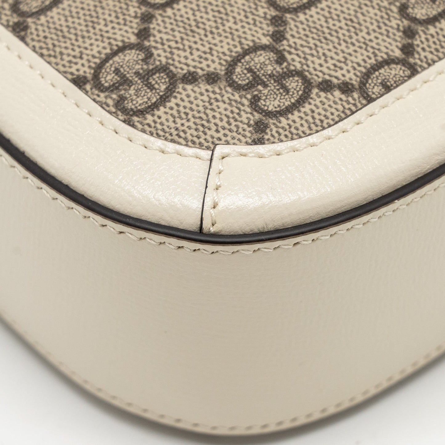 Gucci Mini Horsebit 1955 Bag GG Supreme Canvas/Leather White/Multicolour