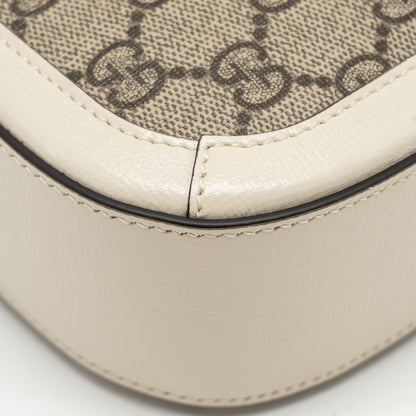 Gucci Mini Horsebit 1955 Bag GG Supreme Canvas/Leather White/Multicolour