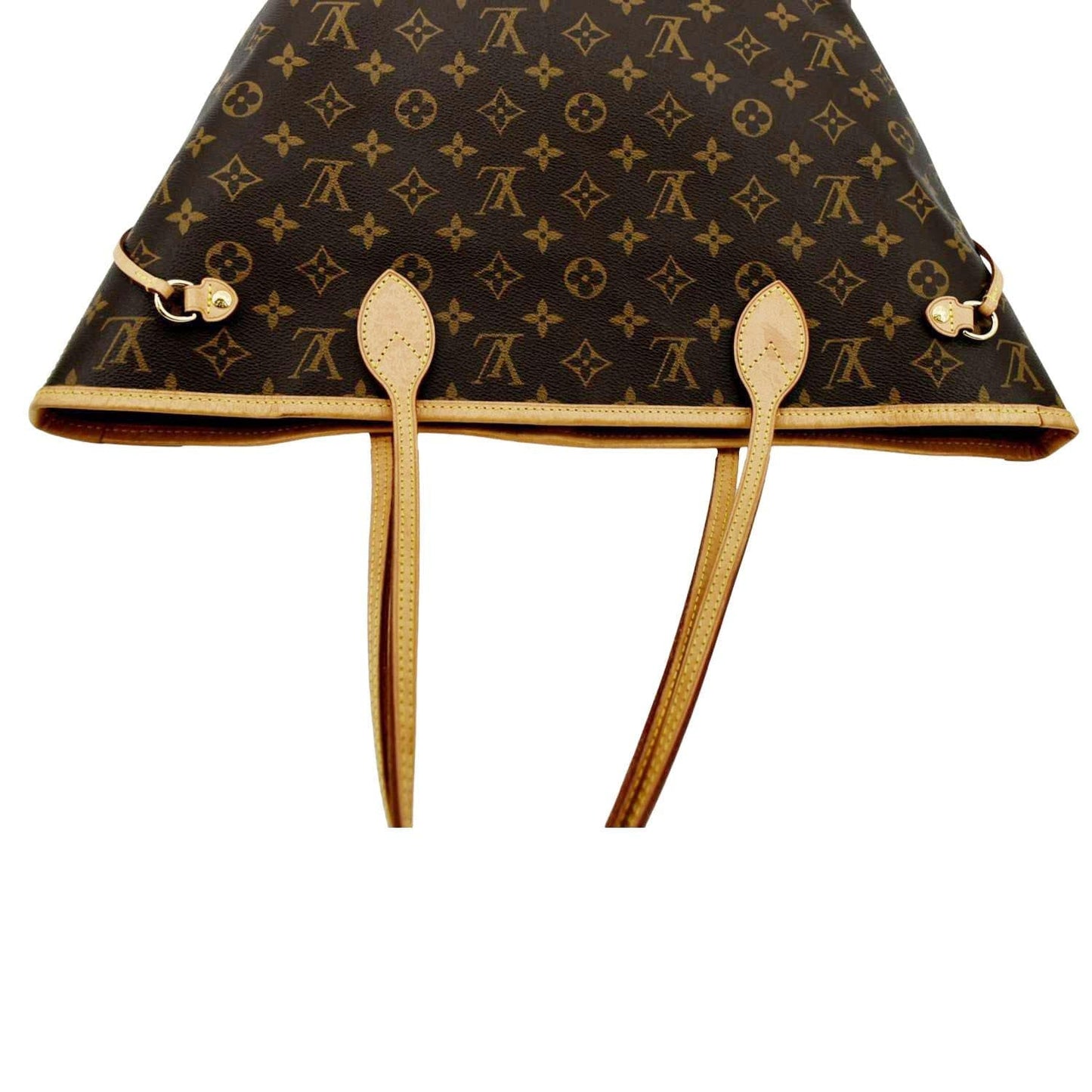 LOUIS VUITTON Neverfull MM Monogram Canvas Tote Bag Brown
