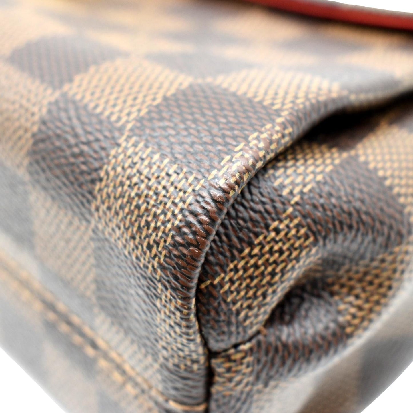 LOUIS VUITTON Croisette Damier Ebene Crossbody Bag Brown