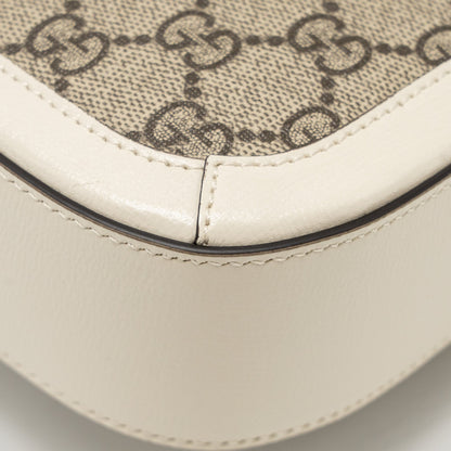 Gucci Mini Horsebit 1955 Bag GG Supreme Canvas/Leather White/Multicolour