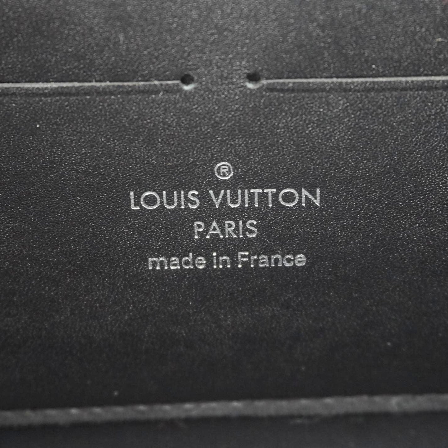 LOUIS VUITTON Twist Splash Print Leather Chain Wallet Shoulder Bag Black