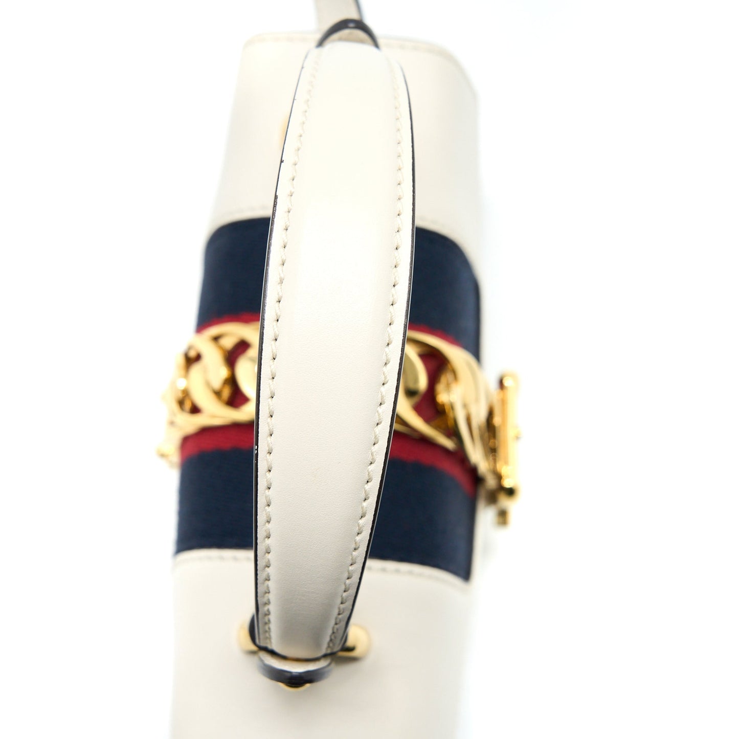 Gucci Mini Sylvia Top Handle Bag White
