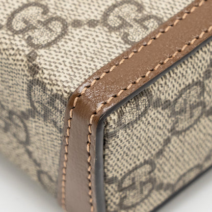Gucci Horsebit 1955 Mini Bag GG Supreme Canvas Beige/Dark Brown