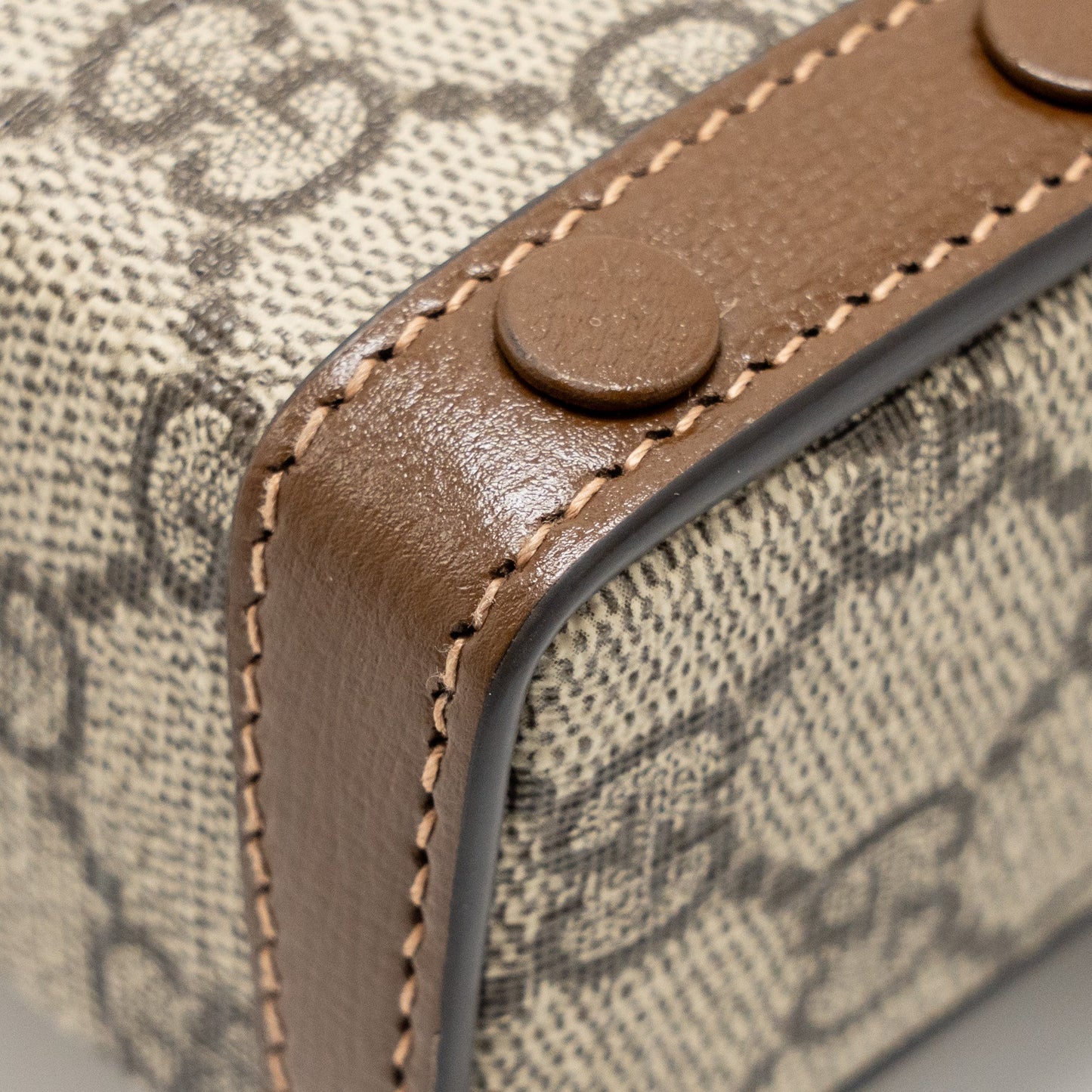 Gucci Horsebit 1955 Mini Bag GG Supreme Canvas Beige/Dark Brown