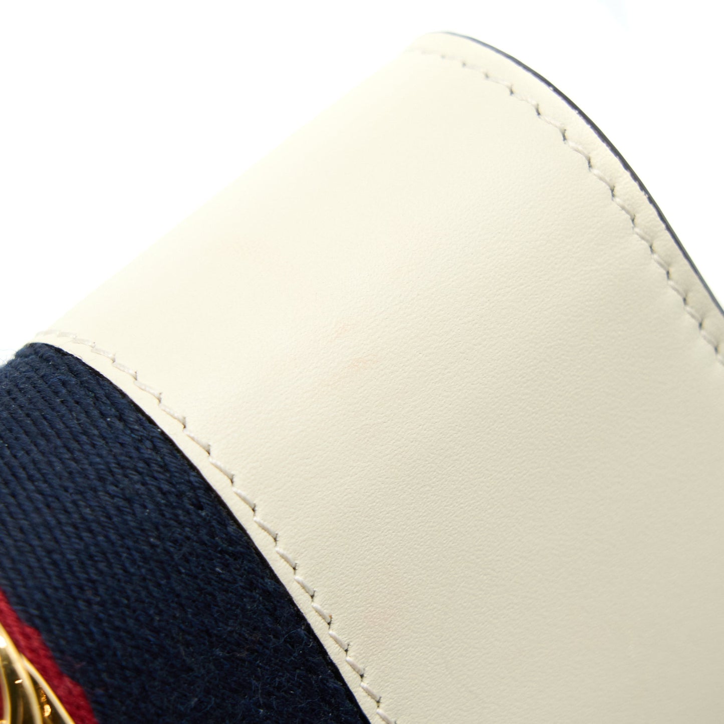 Gucci Sylvie Mini Chain Bag Calfskin White