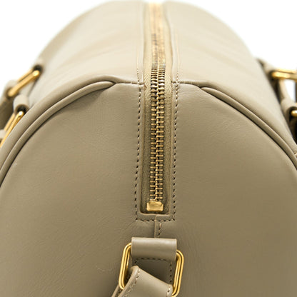 Saint Laurent Duffle Bag Calfskin Light Grey GHW