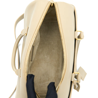 Saint Laurent Duffle Bag Calfskin Light Grey GHW
