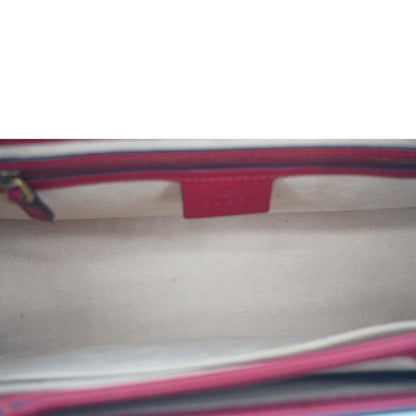 GUCCI Queen Margaret Bee Blind For Love Leather Shoulder Bag Multicolor 476541
