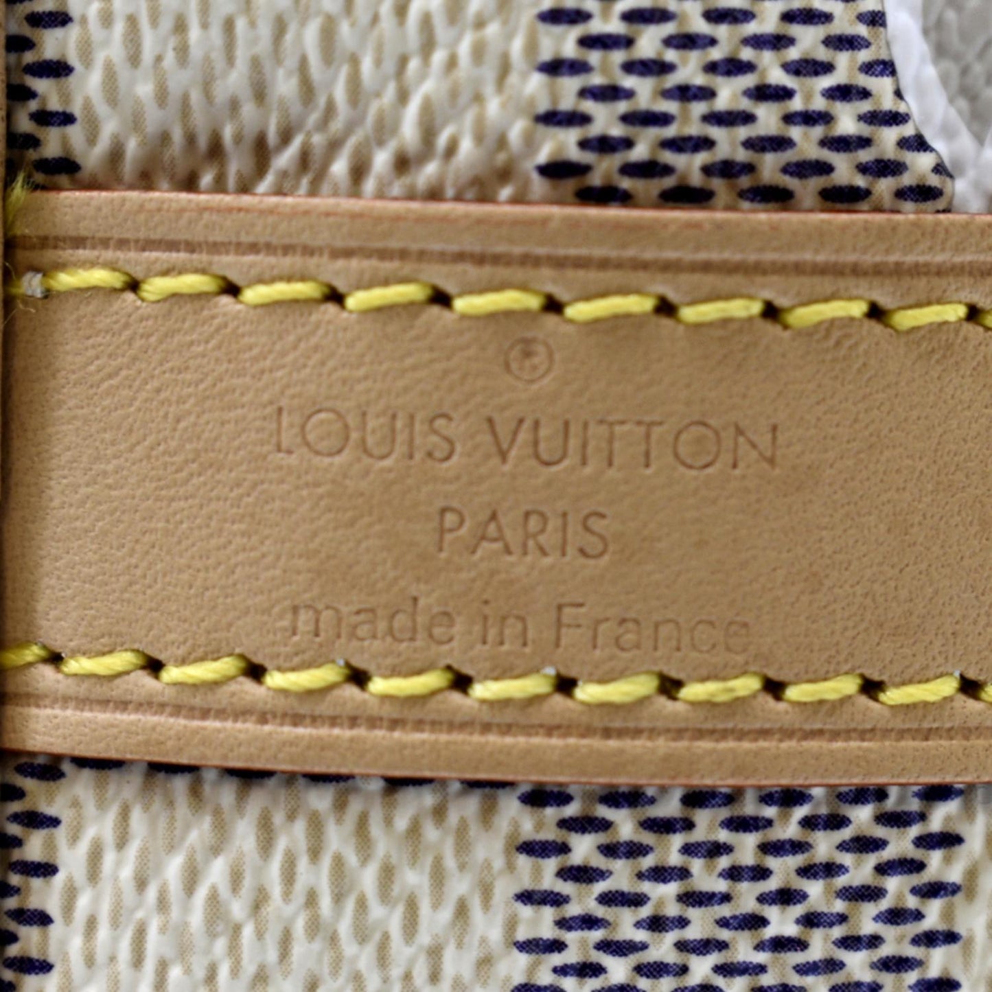 LOUIS VUITTON Nautical Speedy 25 Bandouliere Damier Azur Shoulder Bag White