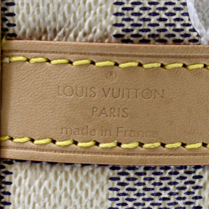 LOUIS VUITTON Nautical Speedy 25 Bandouliere Damier Azur Shoulder Bag White