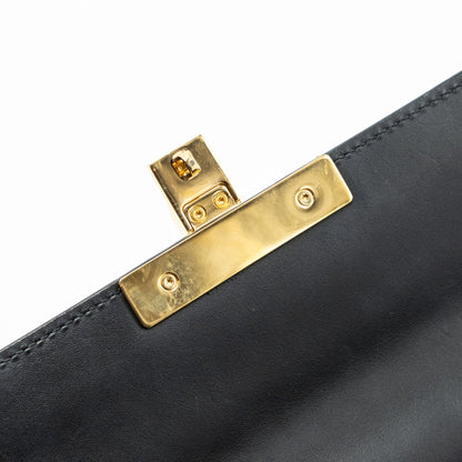 Gucci padlock chain bag calfskin black
