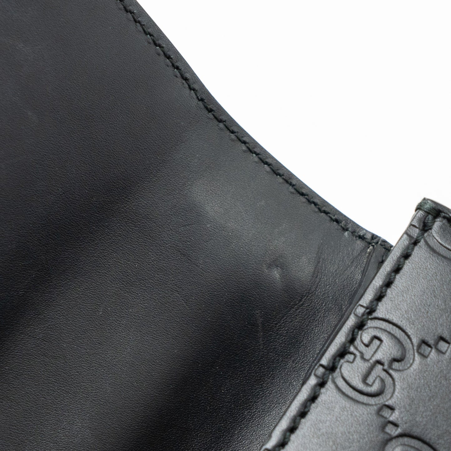 Gucci padlock chain bag calfskin black