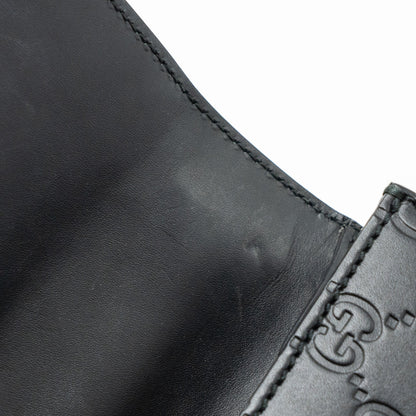 Gucci padlock chain bag calfskin black