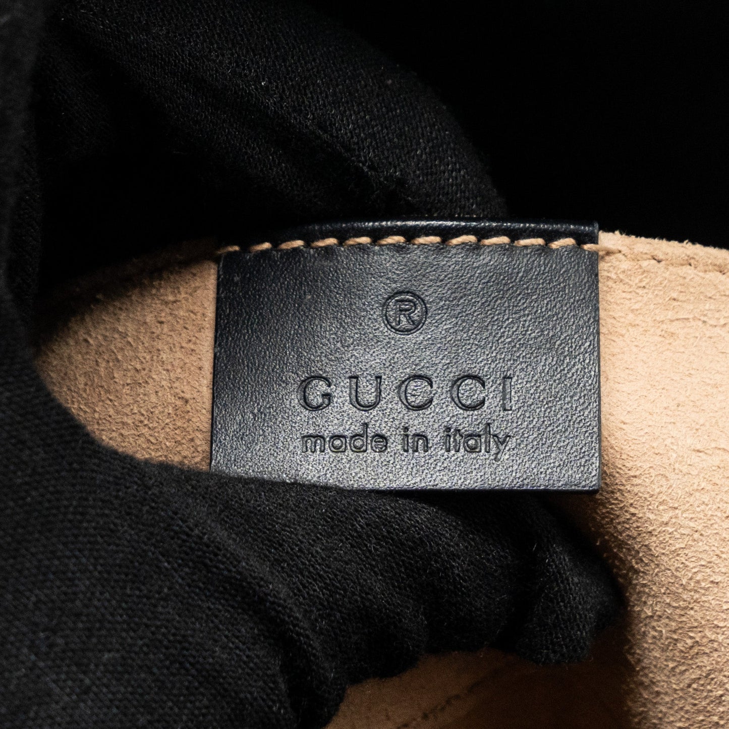 Gucci padlock chain bag calfskin black