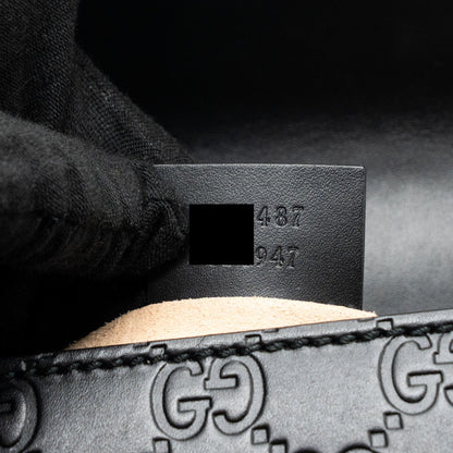 Gucci padlock chain bag calfskin black