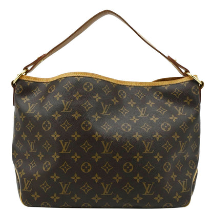 LOUIS VUITTON Delightful PM Monogram Canvas Hobo Bag Brown