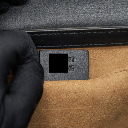Gucci Small Padlock Shoulder Bag GG Supreme Canvas / Black