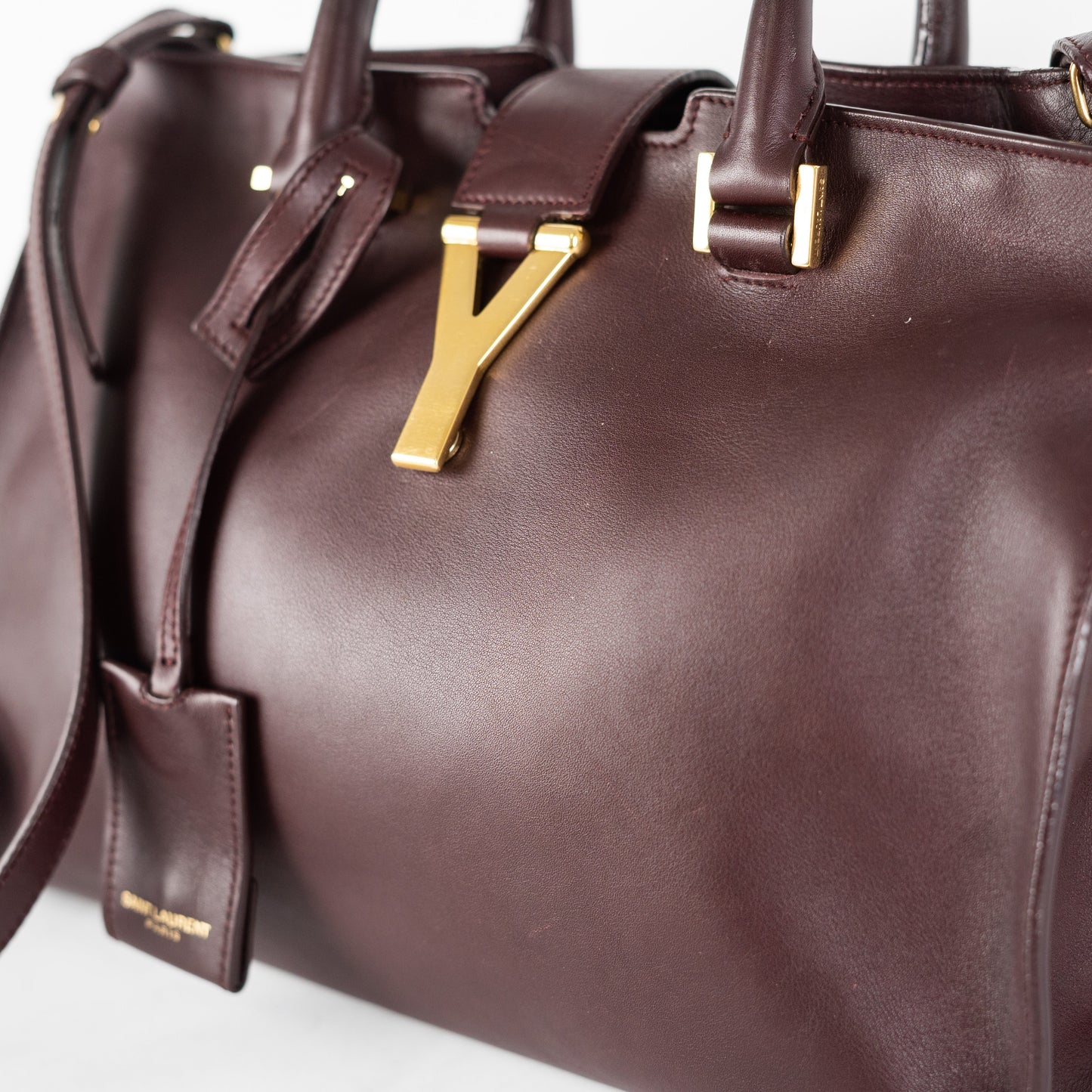 Saint Laurent Small Cabas Bag Brown