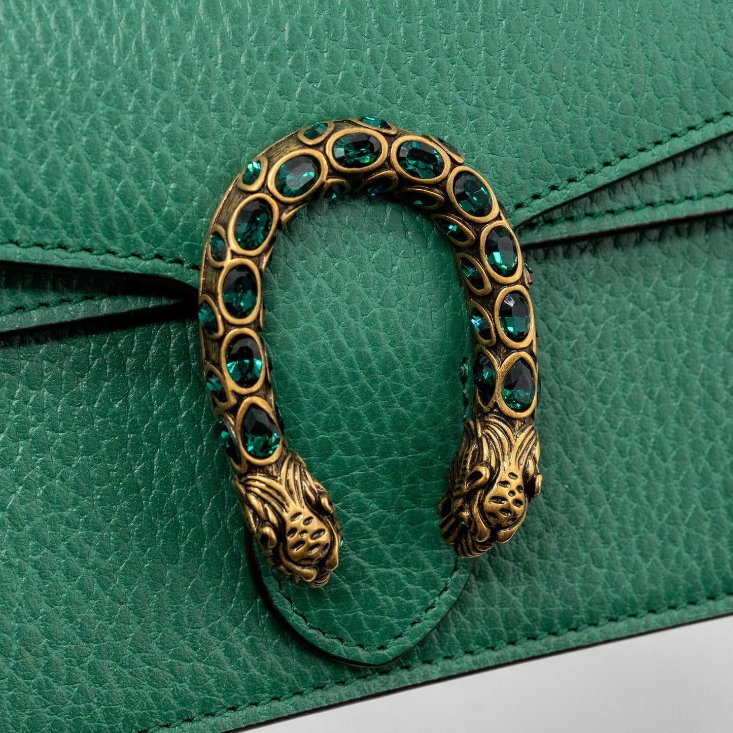 Gucci Dionysus Super Mini Calfskin Green Brushed