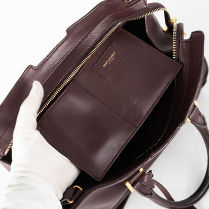 Saint Laurent Small Cabas Bag Brown