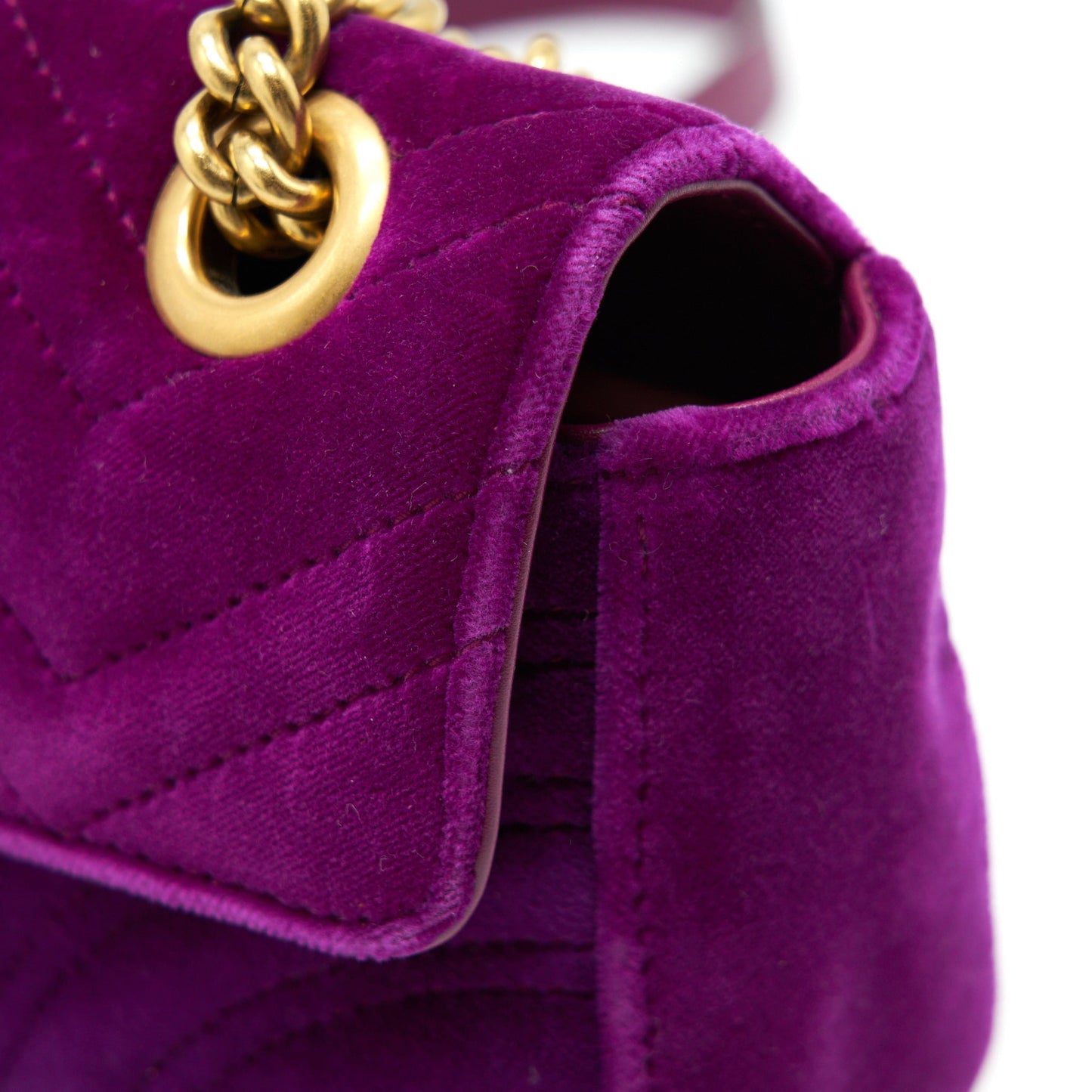 Gucci Mini Marmont Bag Velvet Purple
