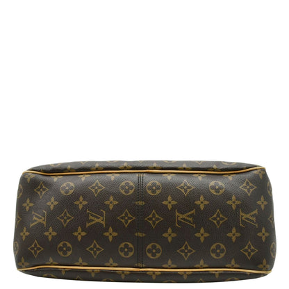 LOUIS VUITTON Delightful PM Monogram Canvas Hobo Bag Brown