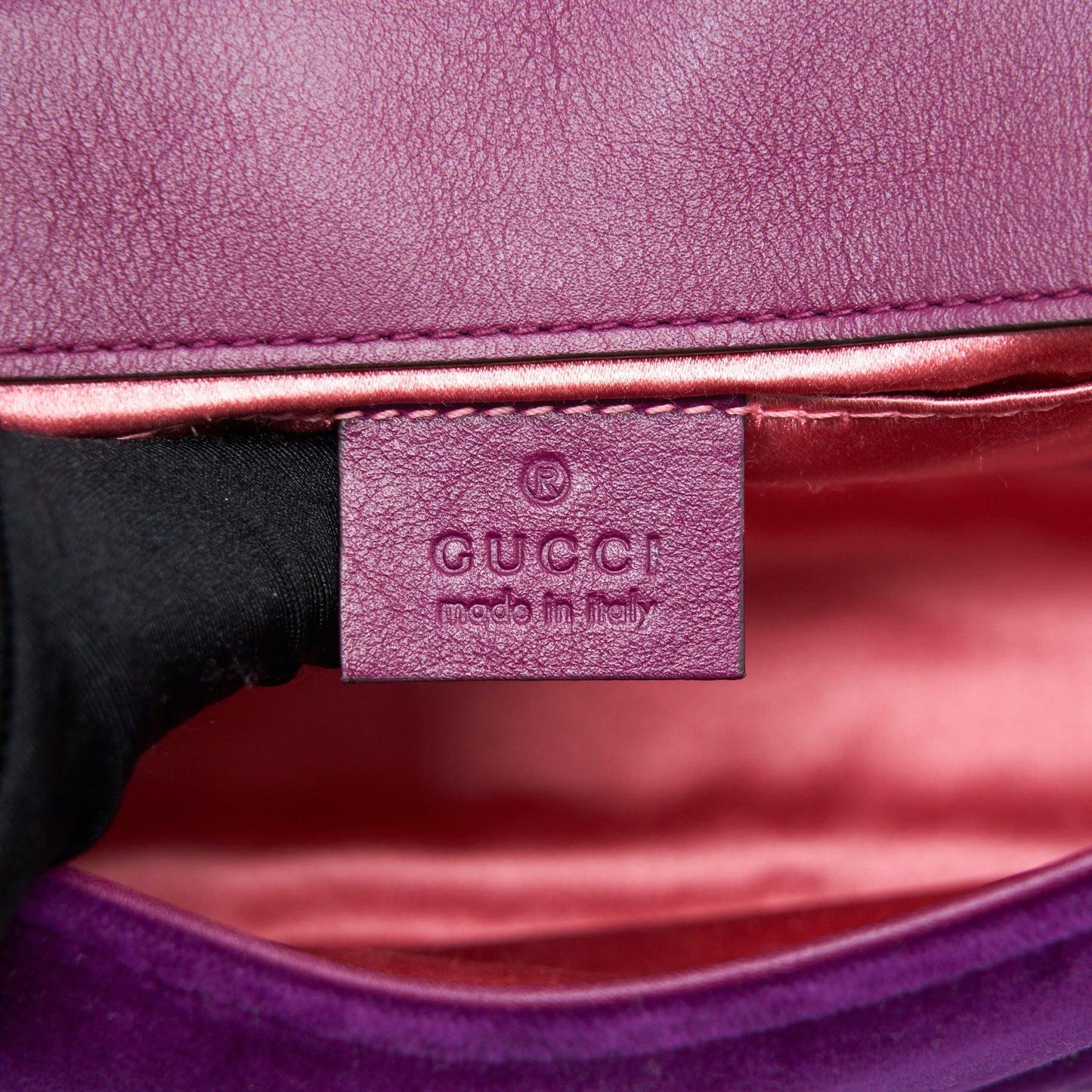 Gucci Mini Marmont Bag Velvet Purple