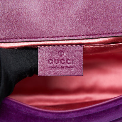 Gucci Mini Marmont Bag Velvet Purple