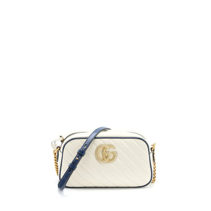 Gucci Marmont Camera Bag Calfskin White