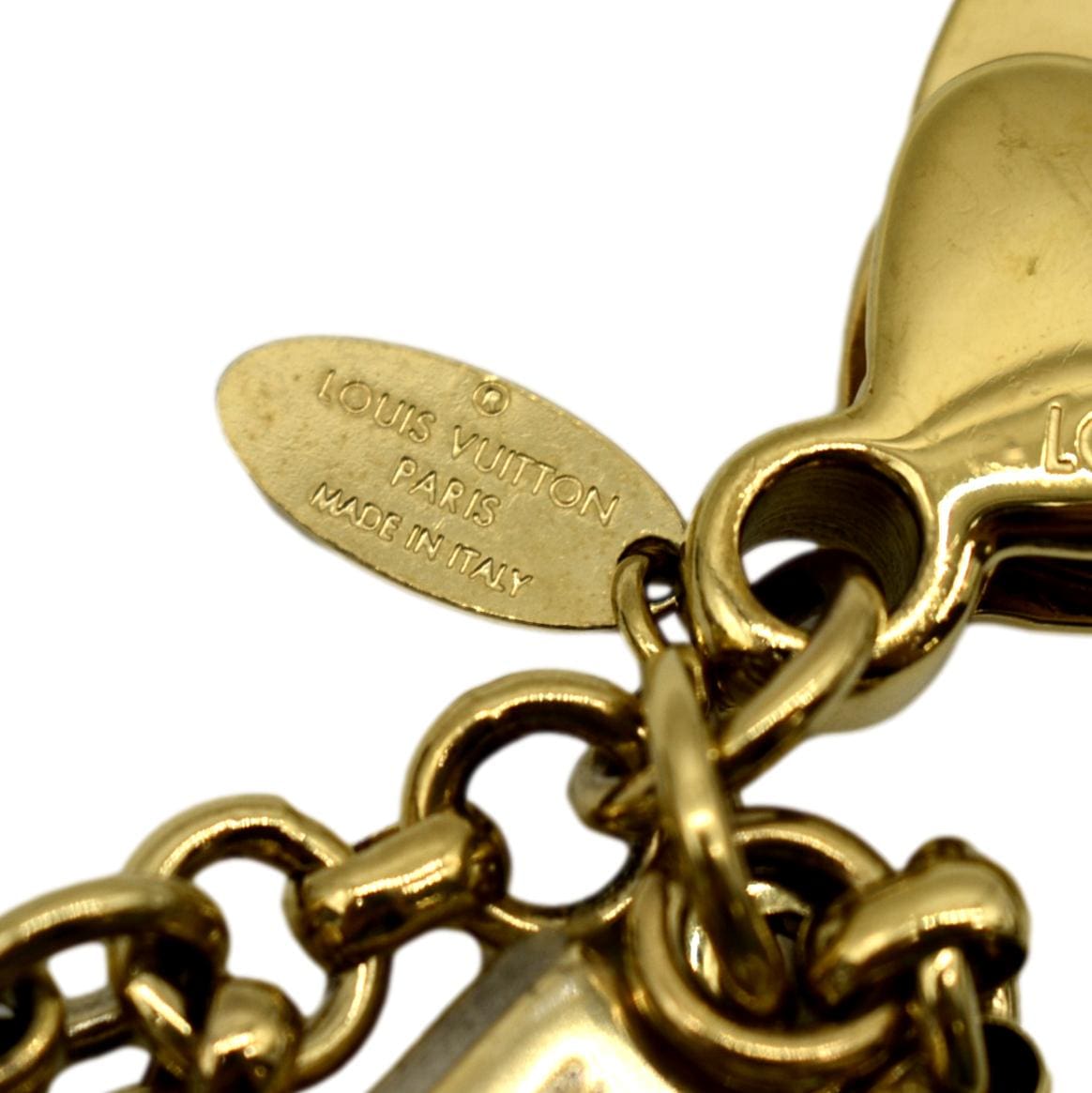 LOUIS VUITTON Bijoux Sac Tapage Key Chain Bag Charm Gold