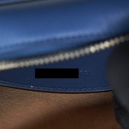Gucci GG Marmont Matelasse Shoulder Bag Blue SHW