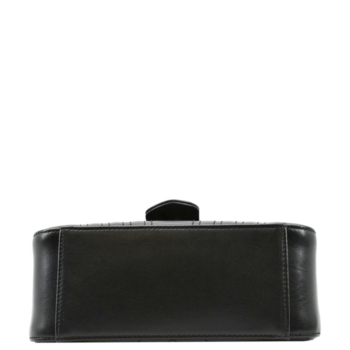 GUCCI GG Marmont Leather Top Handle Crossbody Bag Black 547260