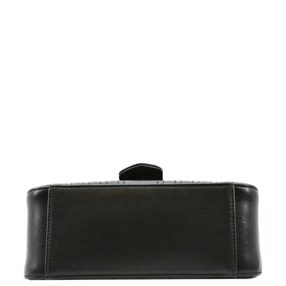 GUCCI GG Marmont Leather Top Handle Crossbody Bag Black 547260