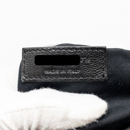 Saint Laurent/YSL Medium Niki Bag Crocodile-Embossed Black Calfskin Black Hardware