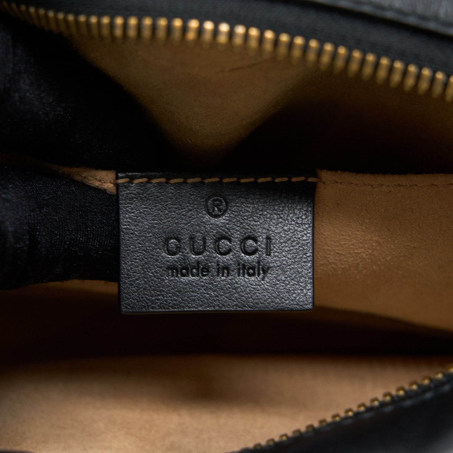Gucci GG Marmont Camera Shoulder Bag Calfskin Black Brushed