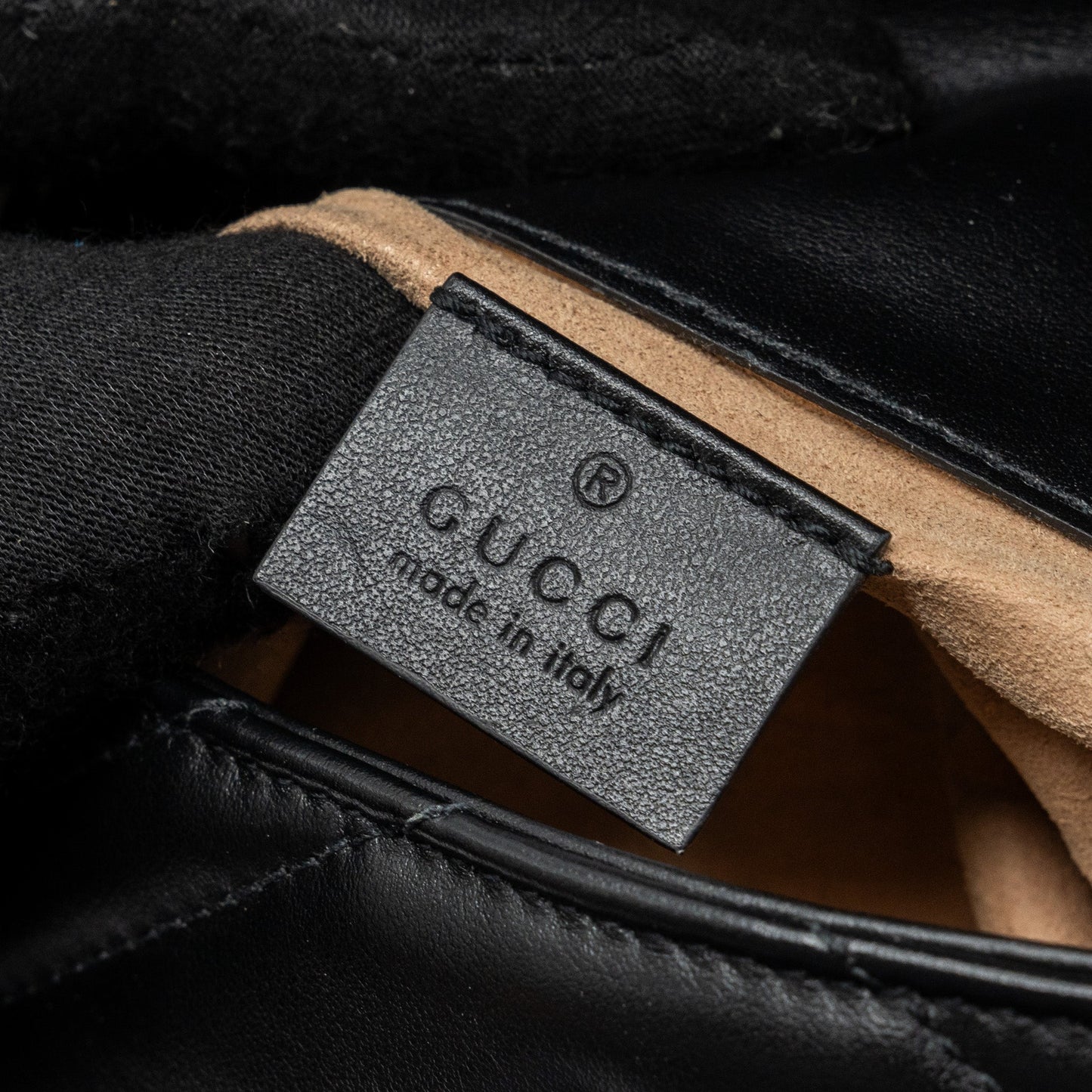 Gucci GG marmont super mini bag calfskin black