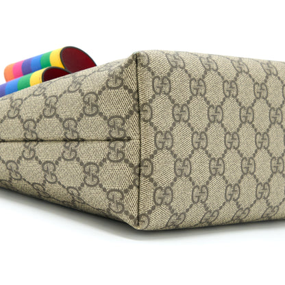 Gucci Children's GG Supreme/Multicolour Bow Tote