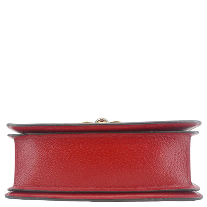 GUCCI Queen Margaret Bee GG Supreme Canvas Shoulder Bag Red 476541