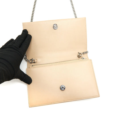 SAINT LAURENT / YSL KATE CHAIN WALLET IN BEIGE SHW
