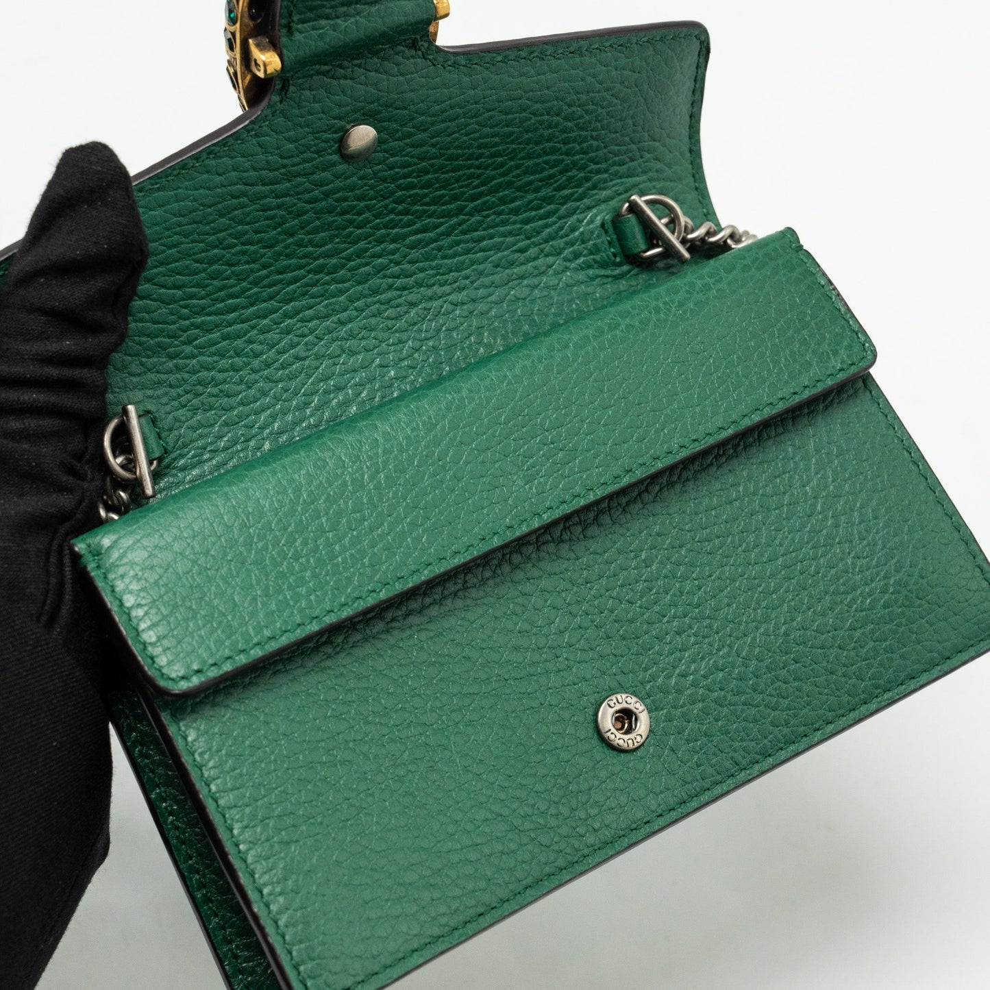 Gucci super mini Dionysus calfskin green