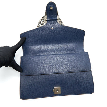 Gucci Small Dionysus Shoulder Bag Navy SHW