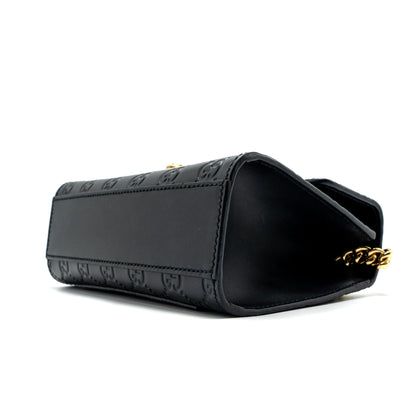 Gucci Small Padlock Chain Bag Calfskin Black